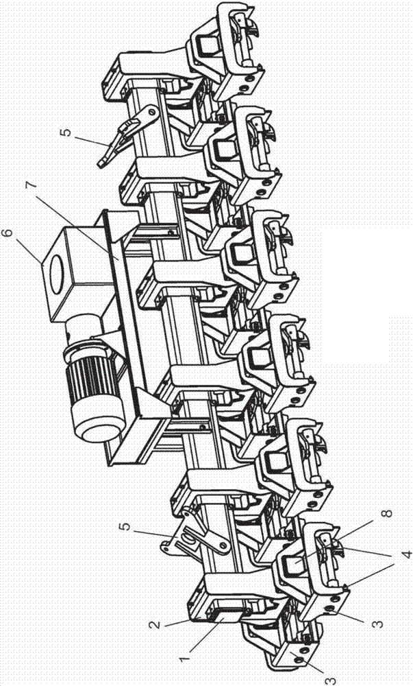 Apparatus for lifting items bound together by strapping means