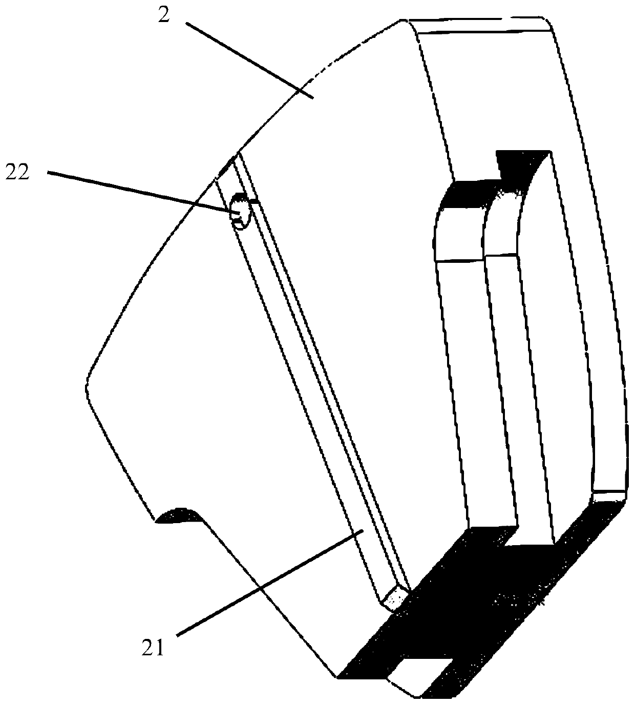 Tilting pad thrust bearing of tail gas expansion machine