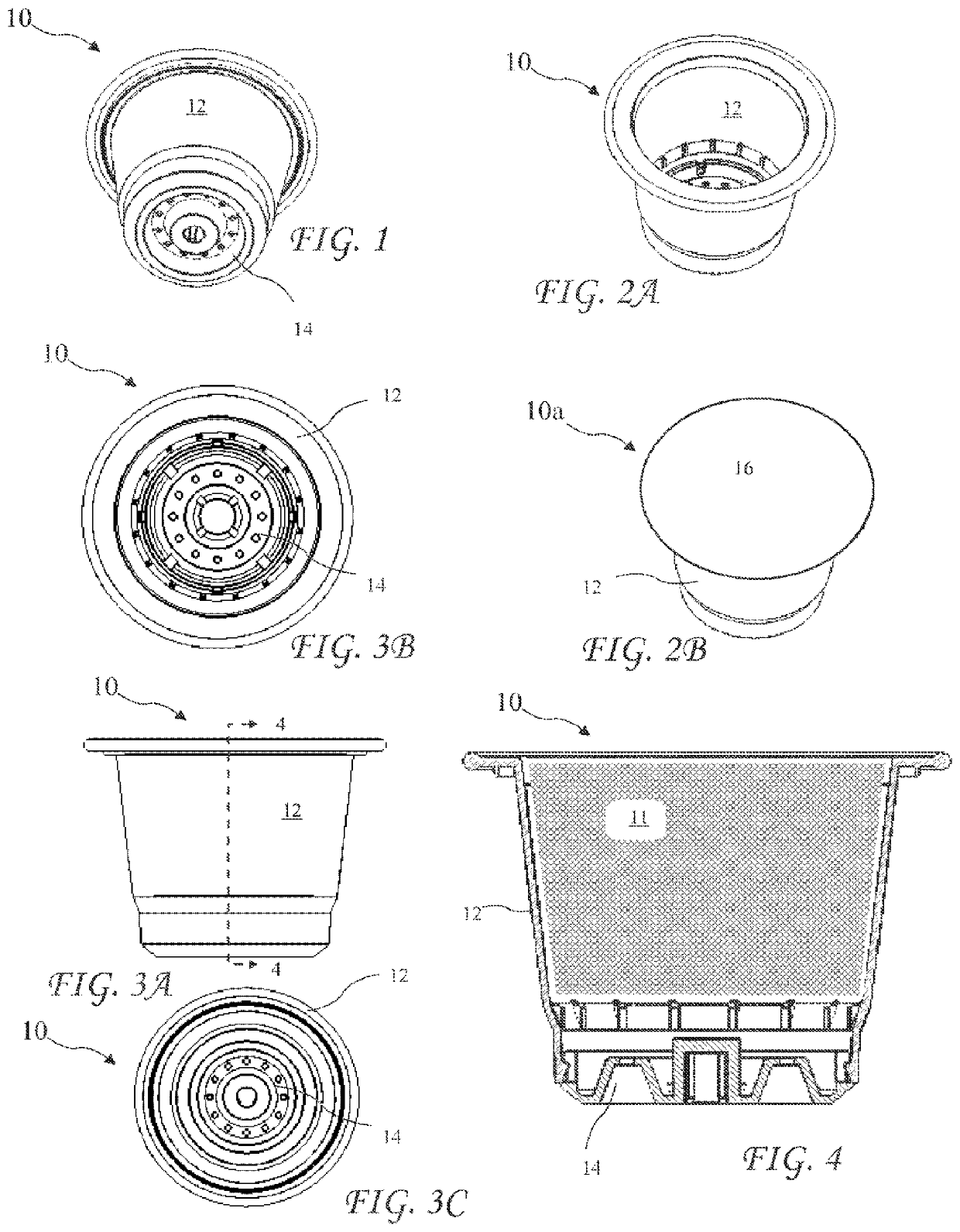 Method of constructing an espresso cartridge