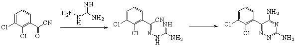 Method for preparing lamotrigine