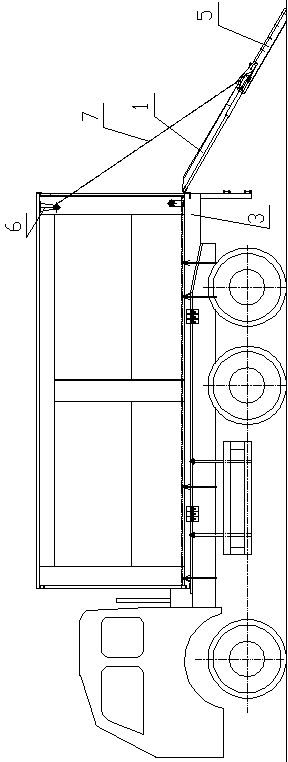 Overhead door for compartment type rescue vehicle