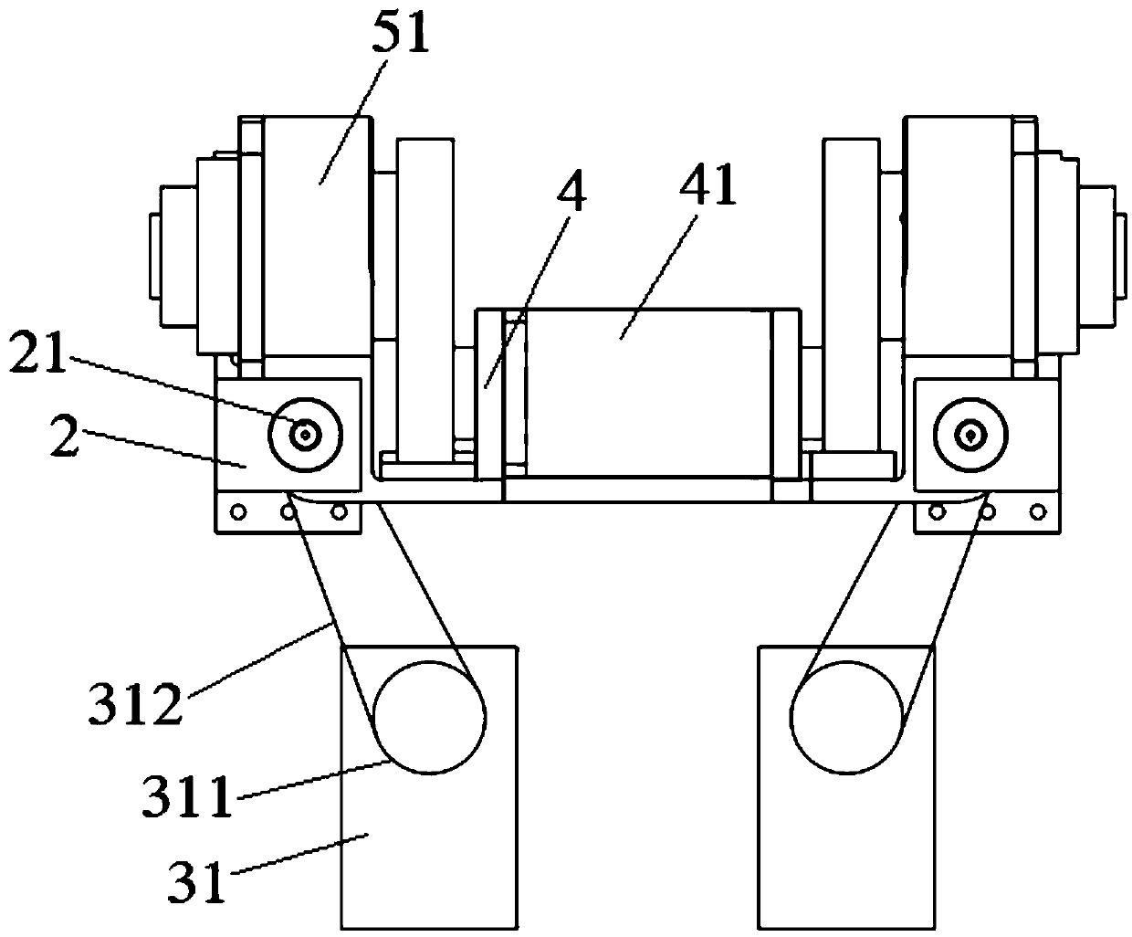 Robot shoulder device