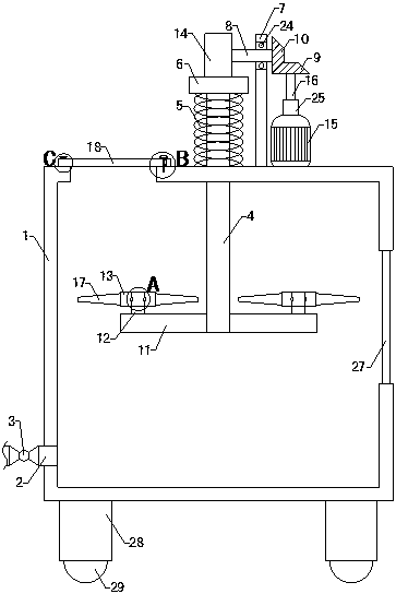 Stirring device for rose oil production