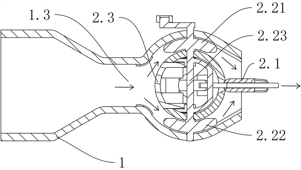 A car air conditioner vent