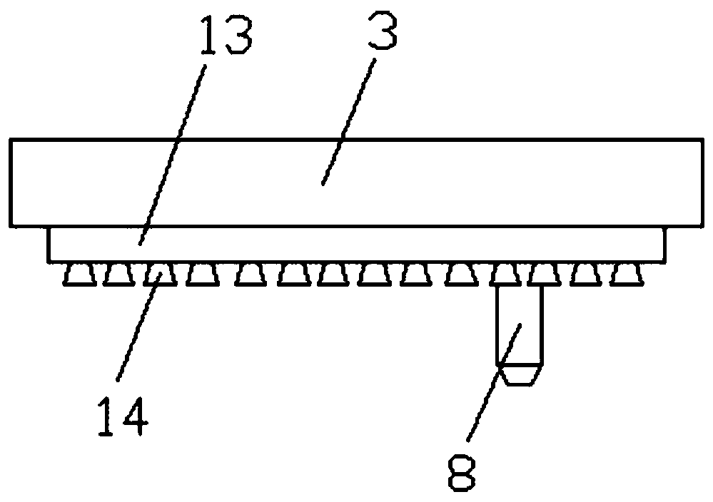 Transfer device with function of quickly decreasing temperature used for operation after laser cutting of board material on knitting machine