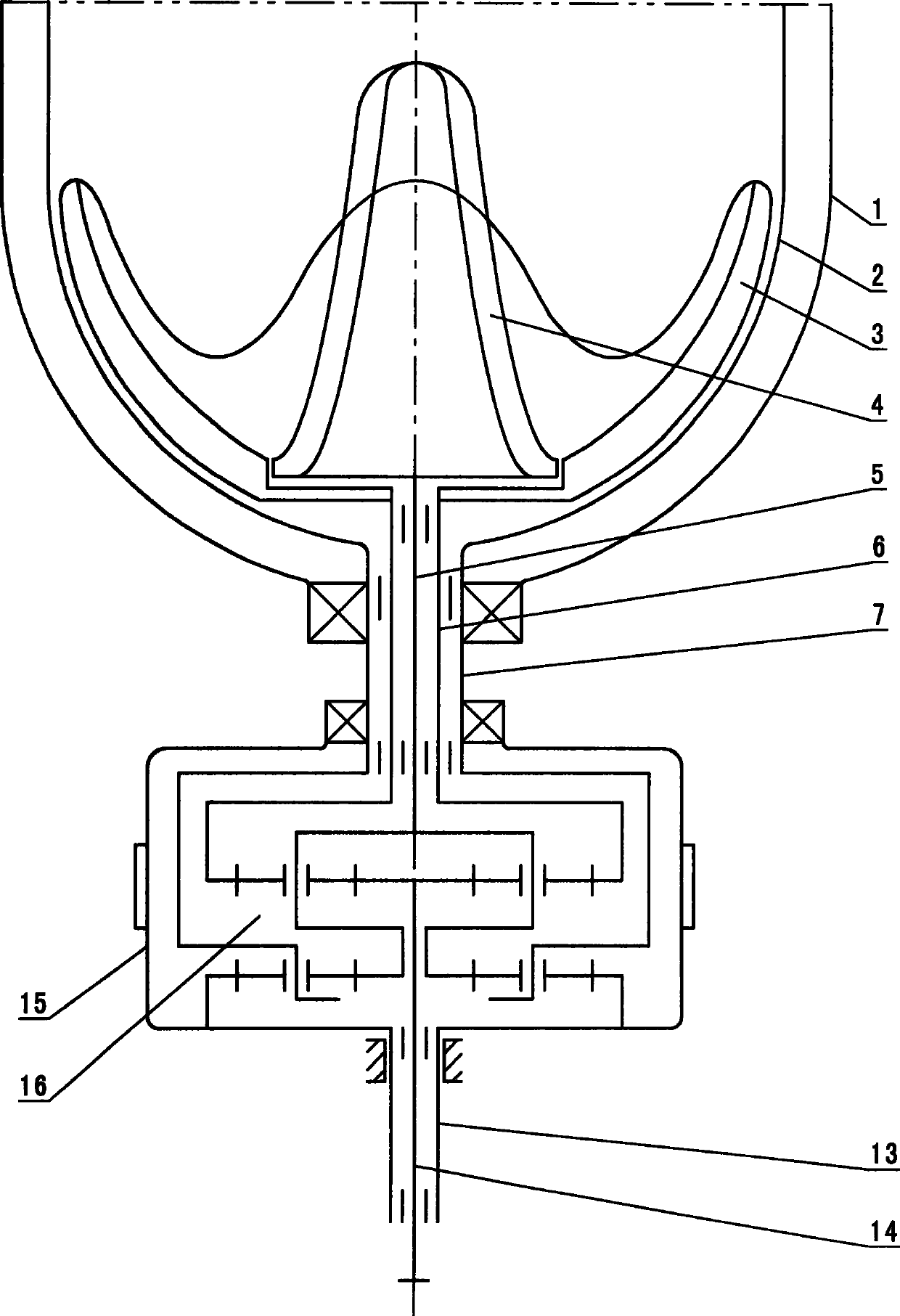 Washing machine deceleration clutch, washing machine and washing mode thereof