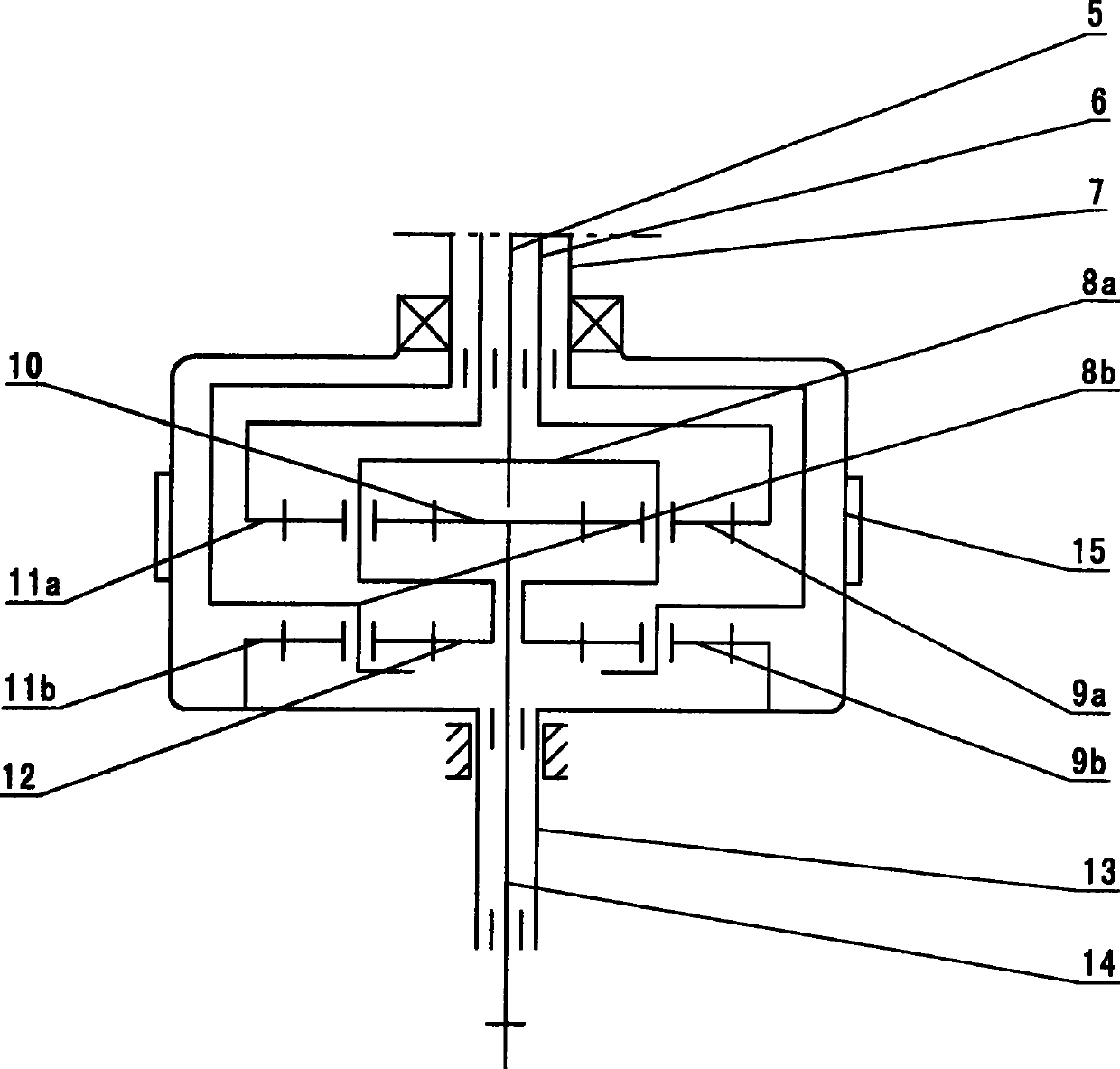 Washing machine deceleration clutch, washing machine and washing mode thereof