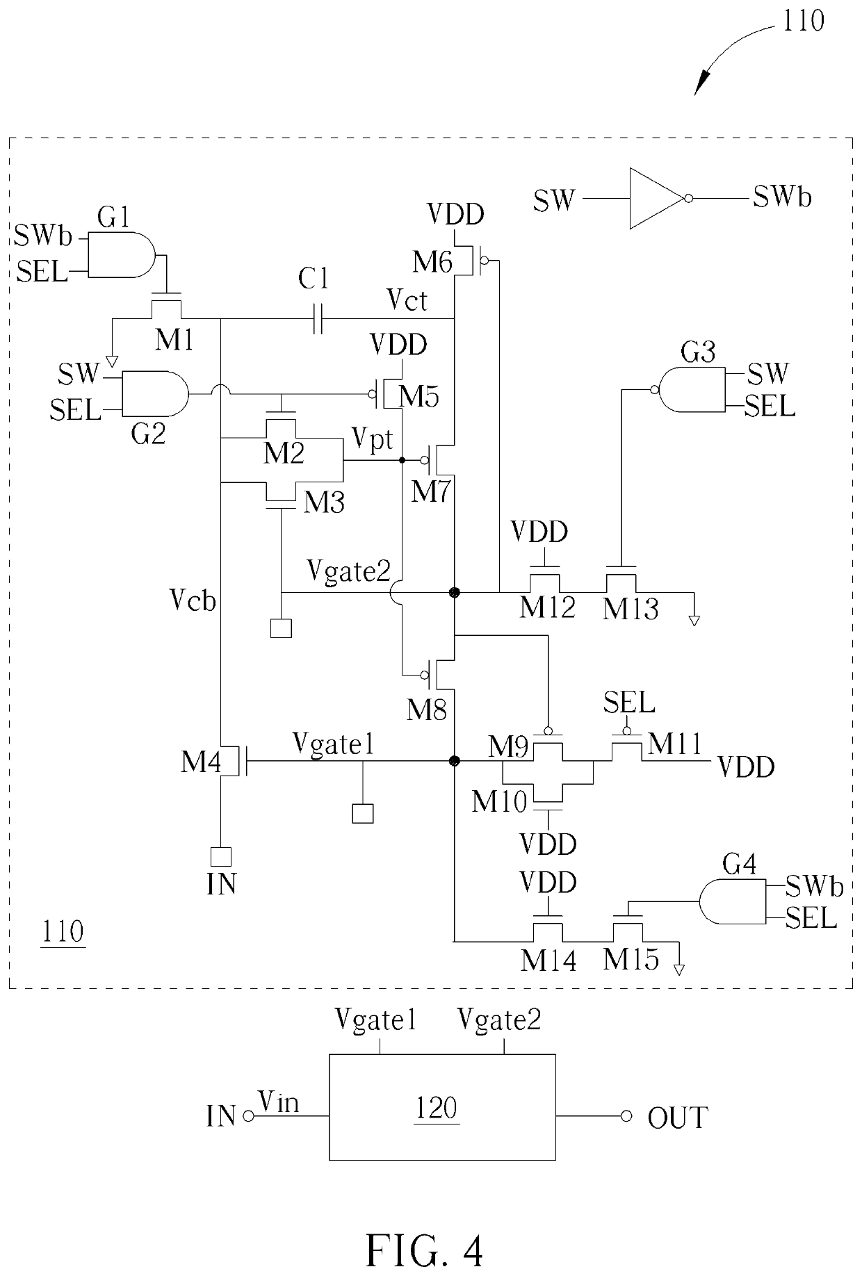 Switch device with input limiting function