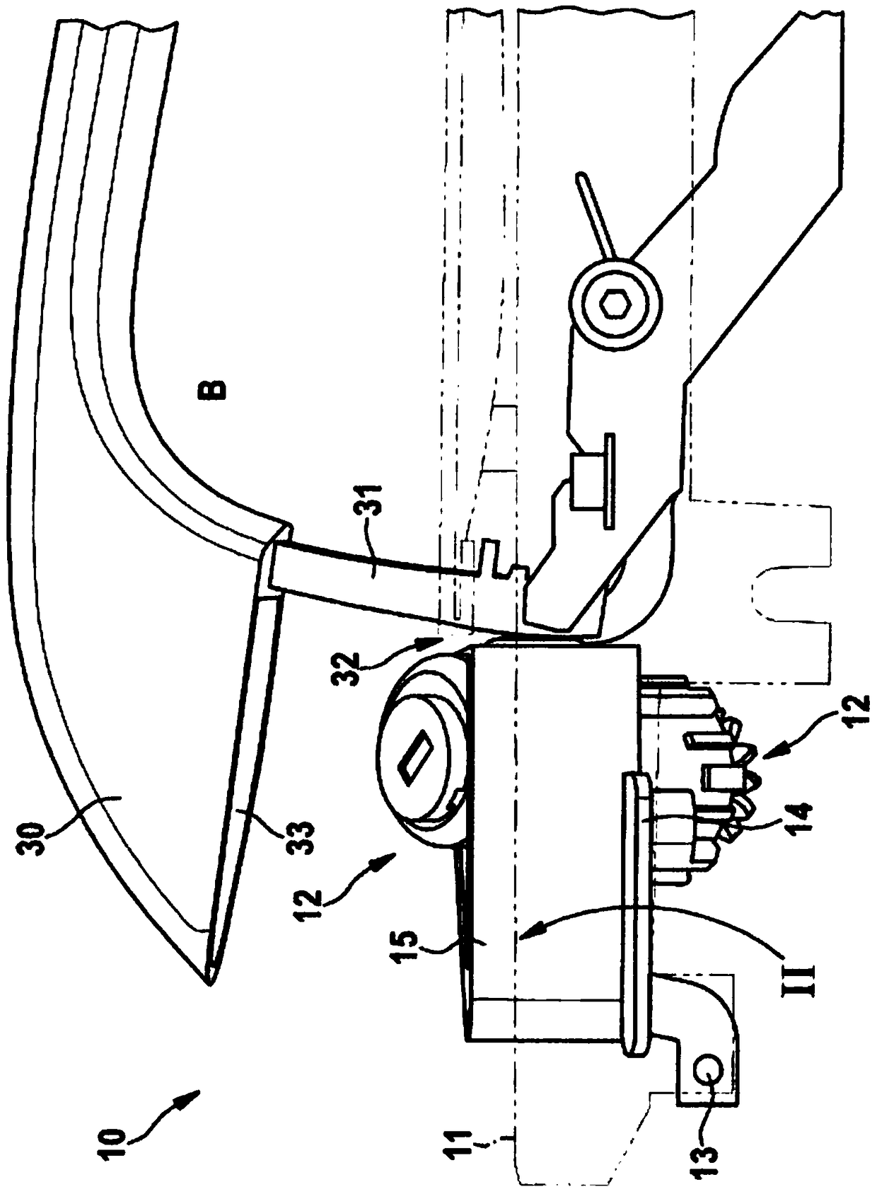 Handle unit with a movable locking cylinder