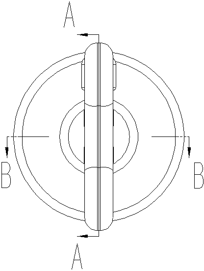 Violent-opening preventing key cylinder with rotatable blades