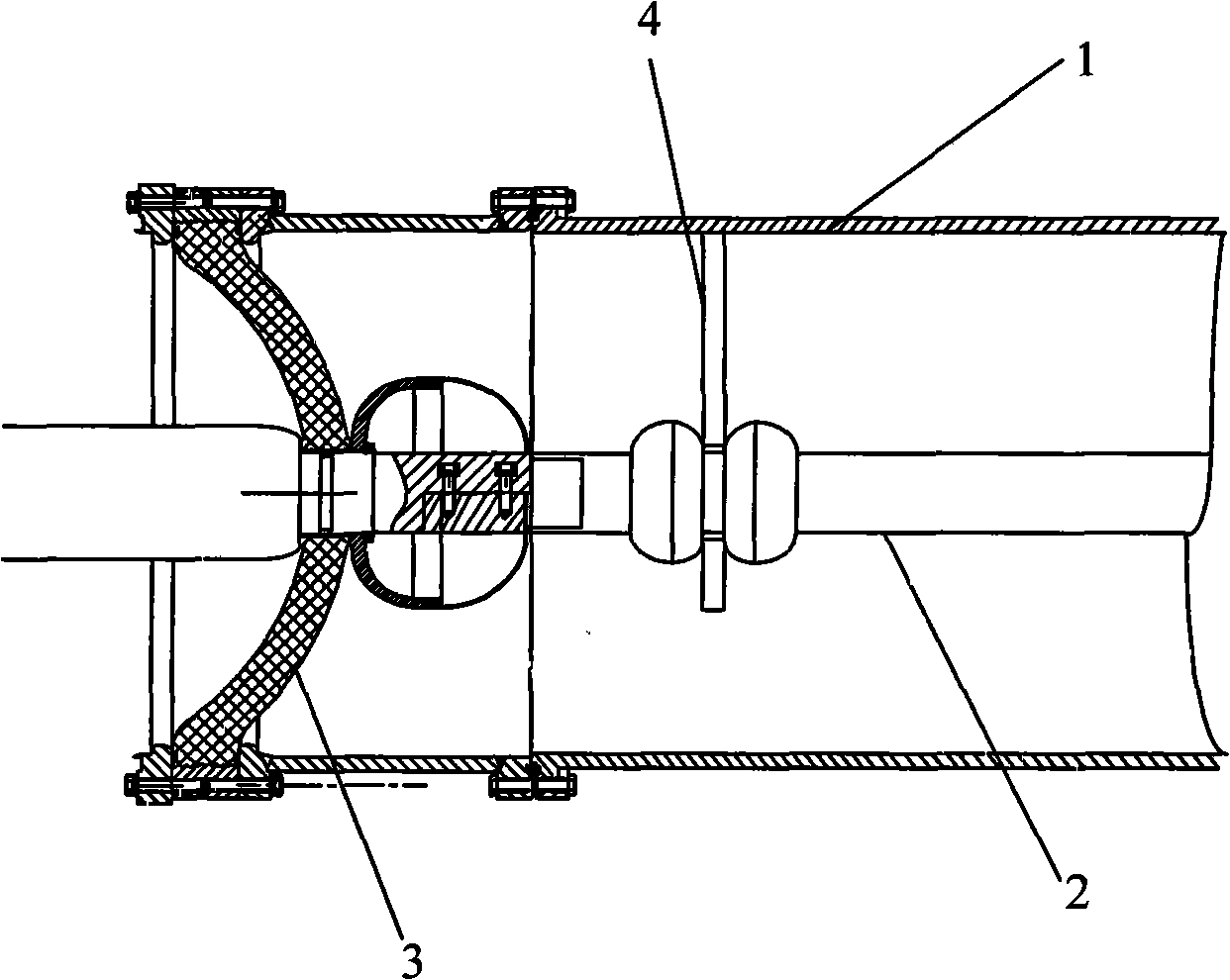 Gas insulation electric power line