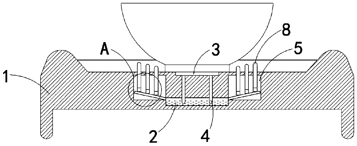 An automatic non-slip tray