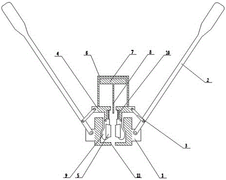 Riveting gun capable of throwing out the rivet core