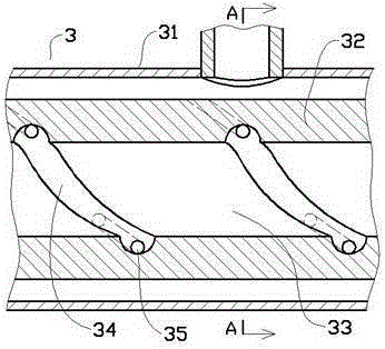 Double-spray-nozzle multi-yarn weaving device