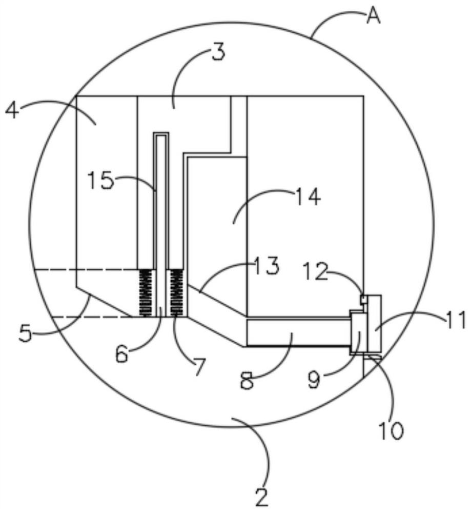 An experimental table with automatic isolation of fire source