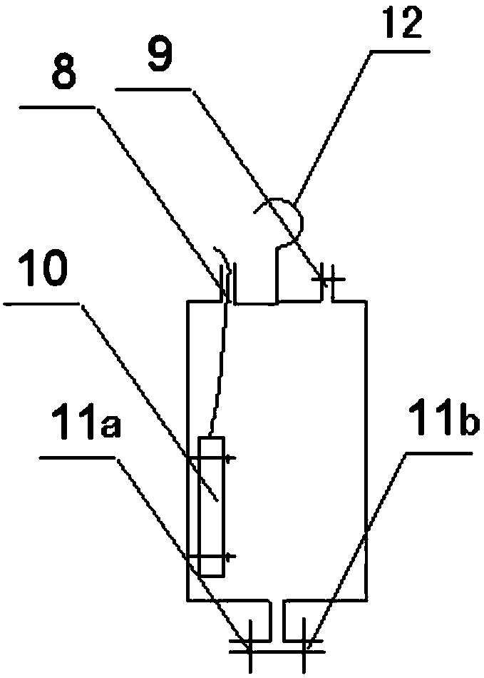 Tunnel vault settlement monitoring system device based on isostatic surface principle and measuring method