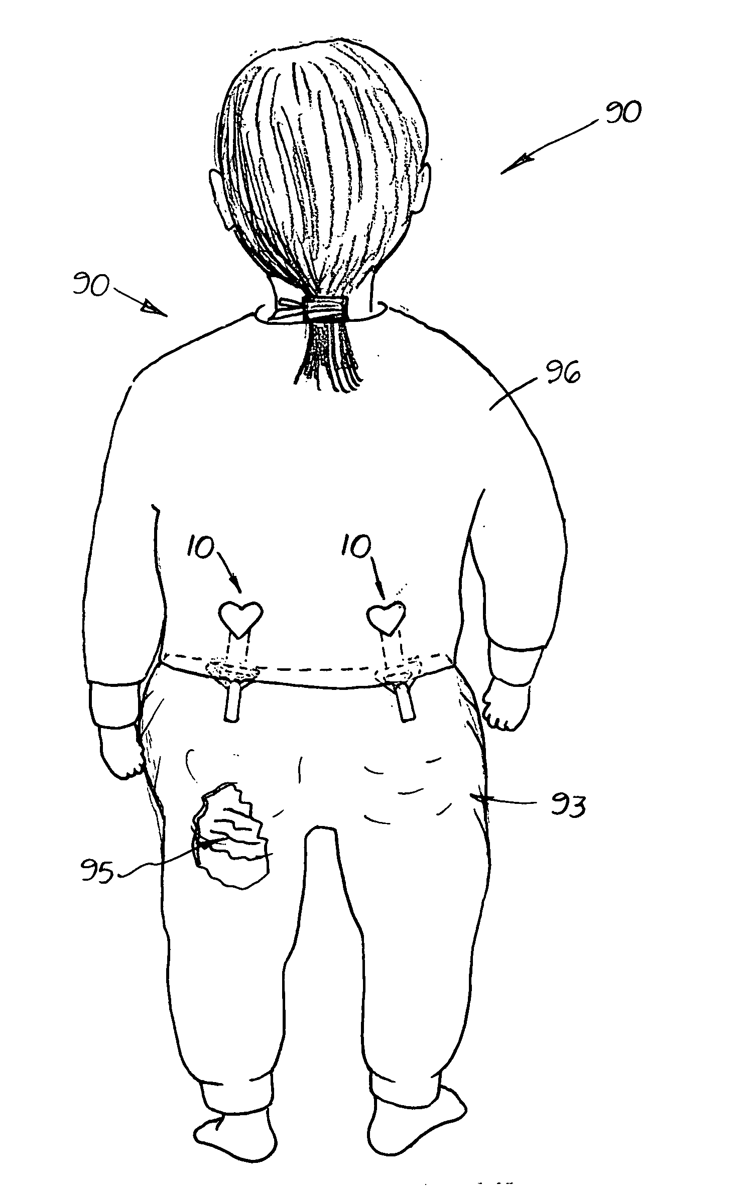 Garment strap assembly and pants holding method