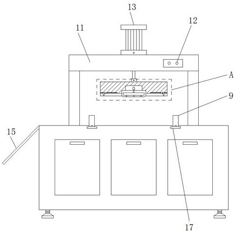 Die-cutting machine for avoiding printing film adhesion and using method thereof