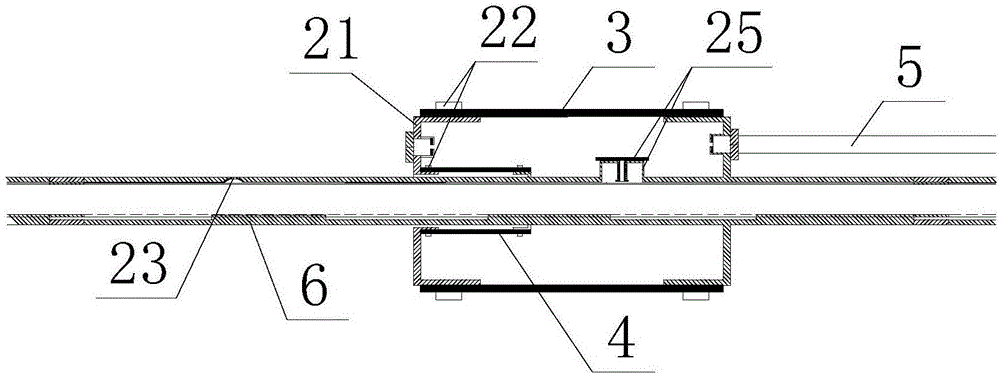 Bottom plate mining failure zone segmental observation method