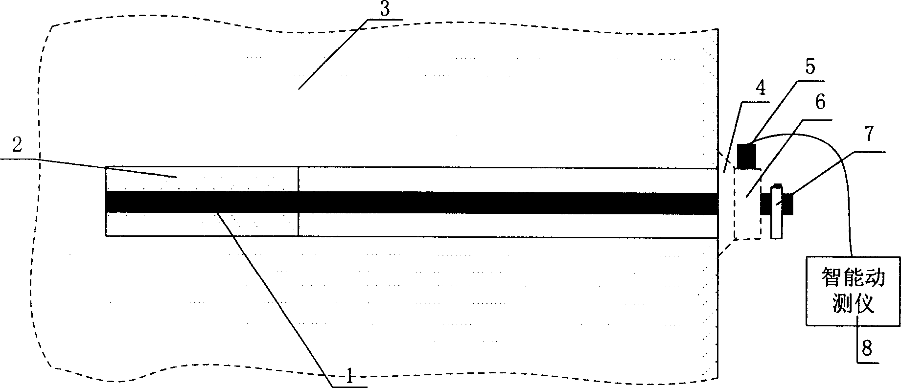 Stochastic nondestructive power detecting technology for detecting anchor rod pressure state