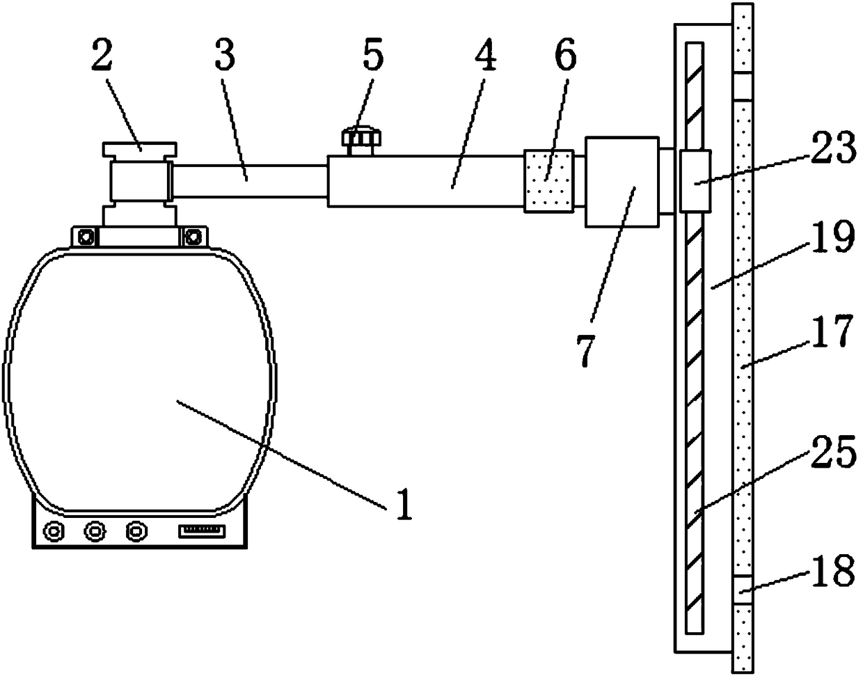 Wall-mounted table lamp