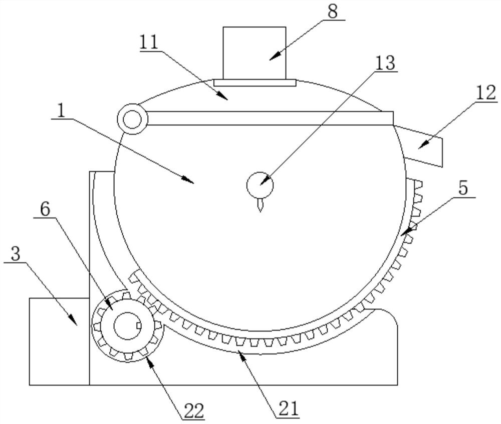 Machining stirrer capable of preventing stirred materials from being stacked