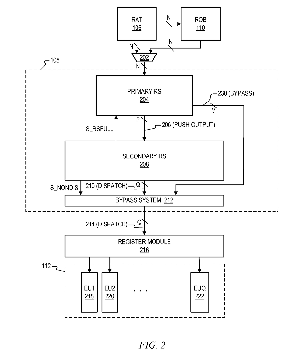 Microprocessor with fused reservation stations structure