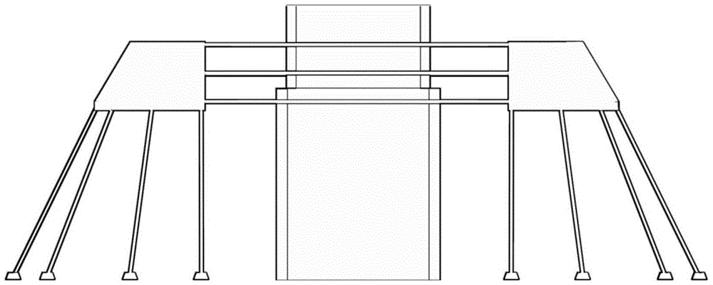 Tension leg floating box pier anti-collision protection device