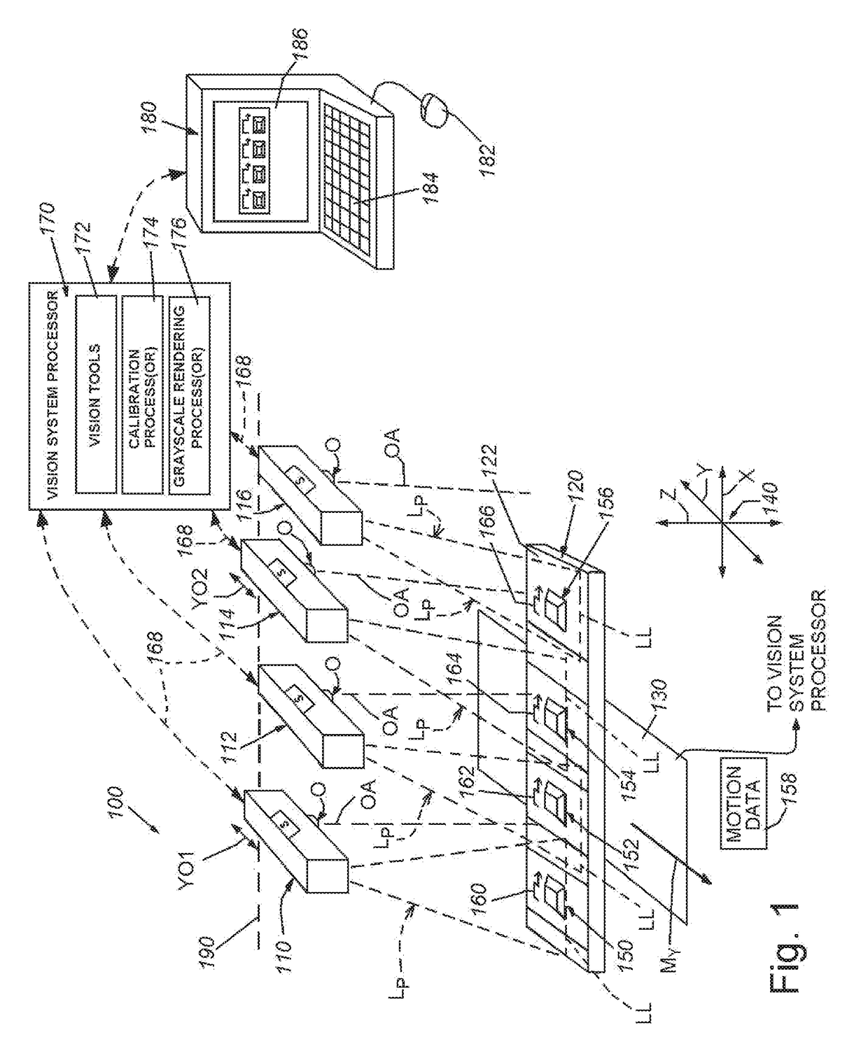 System and method for field calibration of a vision system imaging two opposite sides of a calibration object