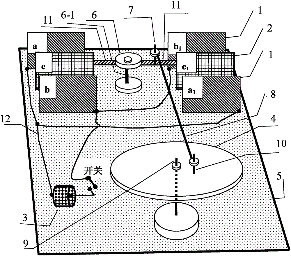 Electrostatic power machine experimental instrument