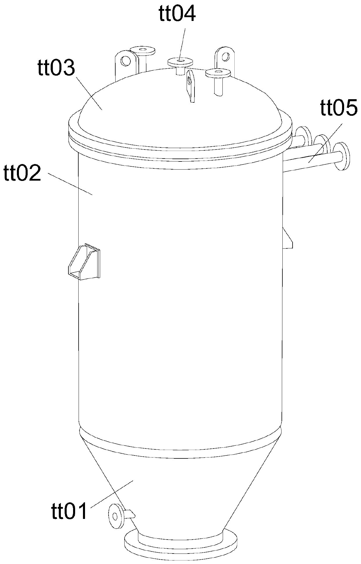 Tank body high-temperature-resistant spongy ceramic filter