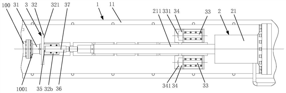 Oil cylinder test device and method