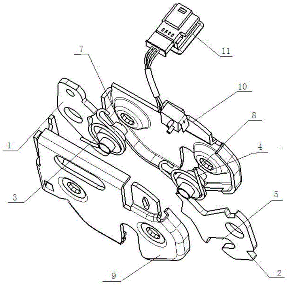 Luggage lock structure