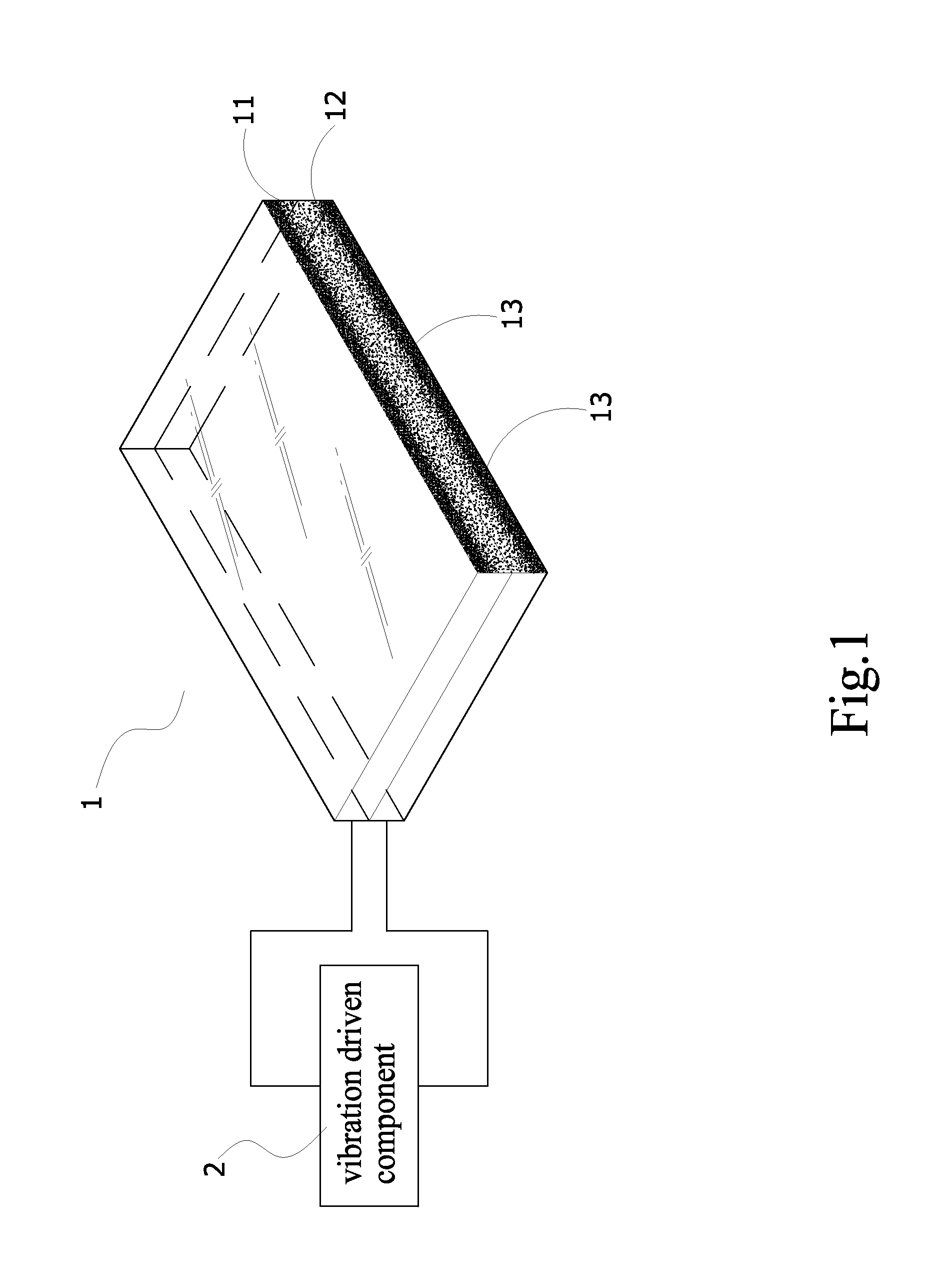 Light-transmitting vibration unit and module thereof