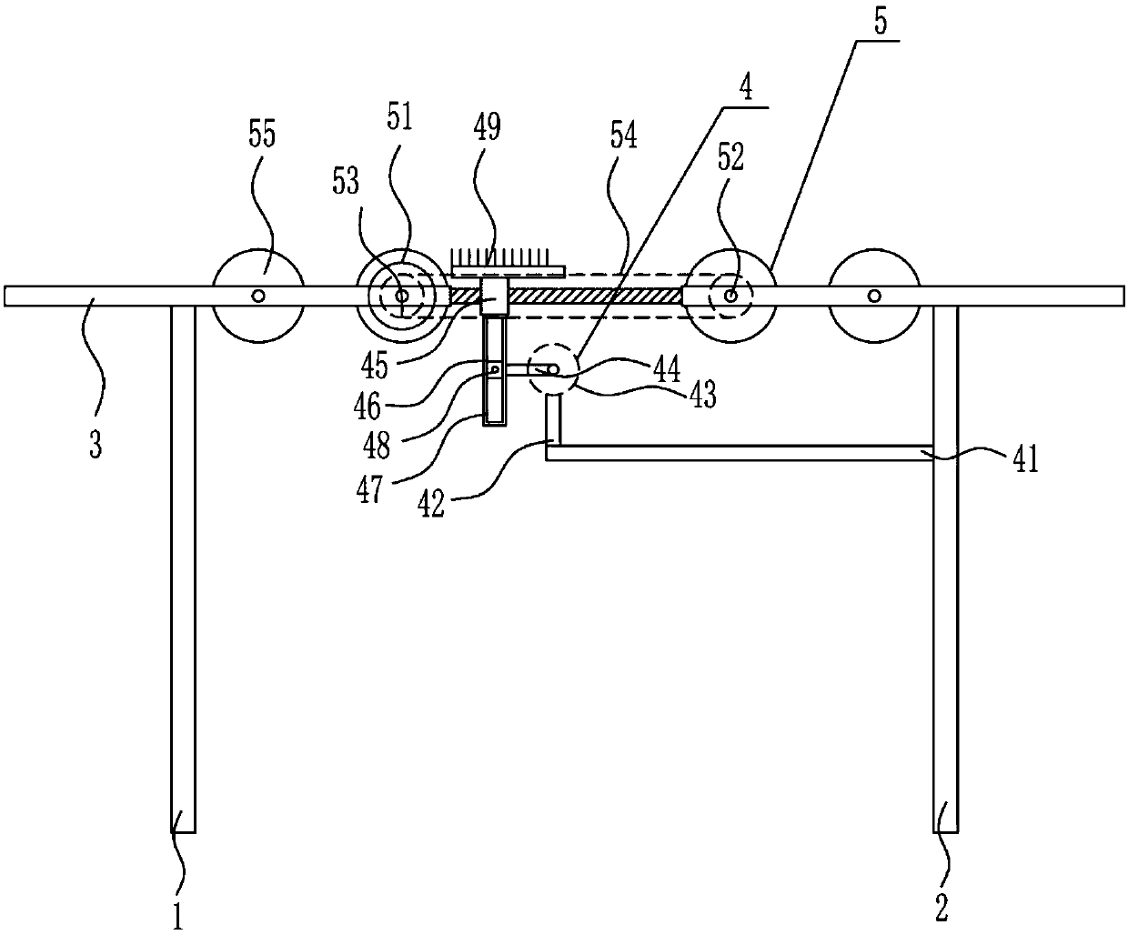 Luggage surface cleaning device