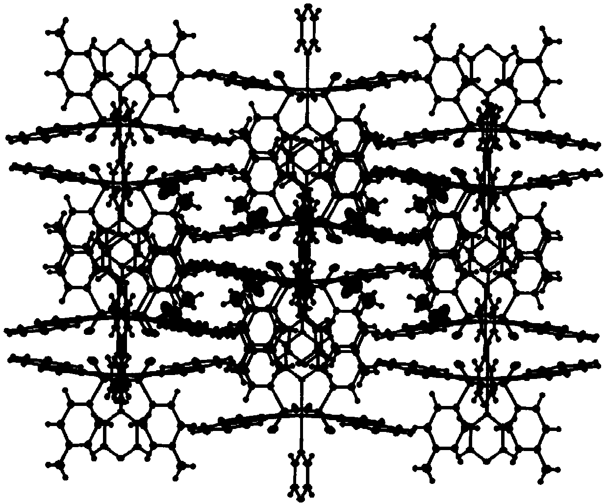 Sulfaquinoxaline cobalt compound with electrocatalytic activity as well as preparation method and application thereof