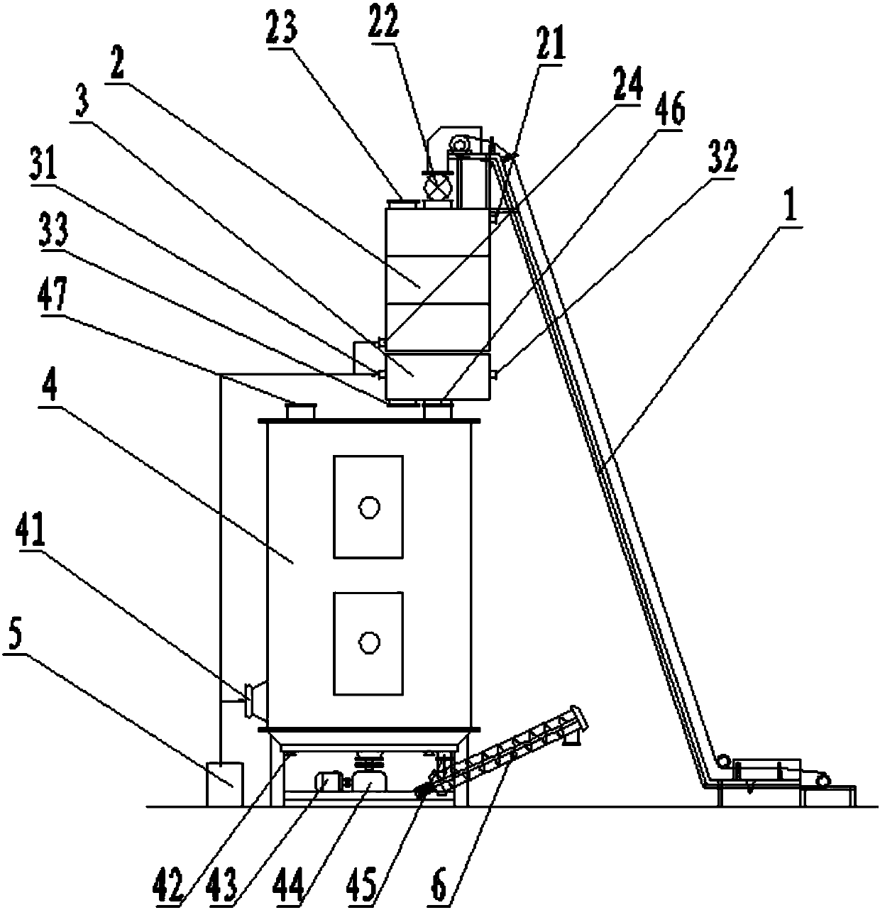 Method and device for carrying out drying treatment on sludge