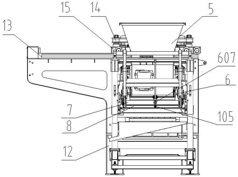 A hydraulic control system of a block forming machine