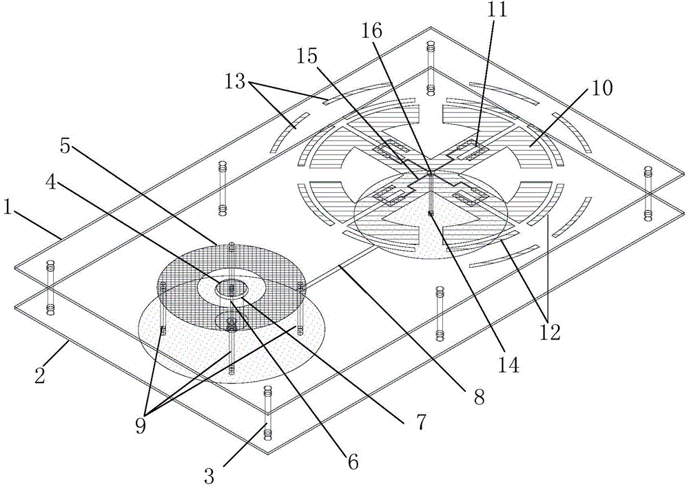 Low-profile broadband dual polarization omni-directional antenna