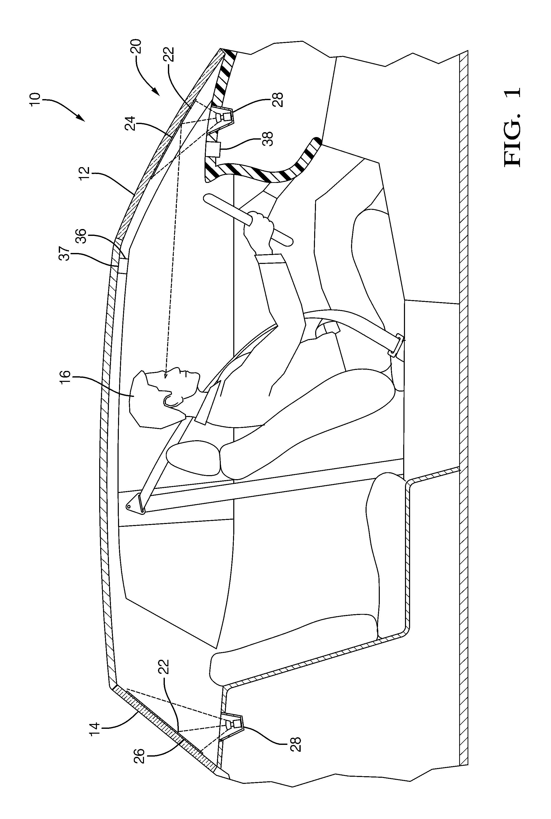 System and method of using fluorescent material to display information on a vehicle window