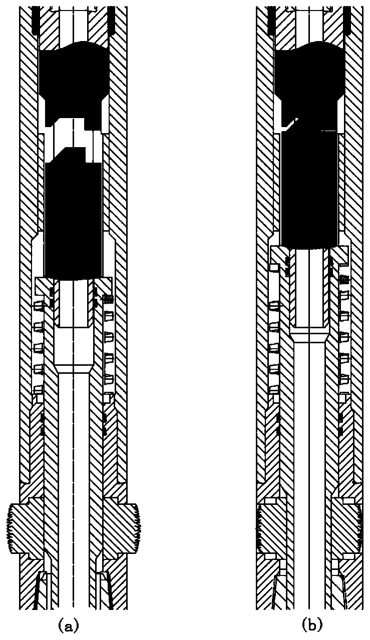 Half-way rotary well track control tool