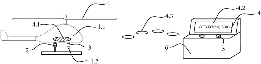 Electromagnetic field positioning method of overhead transmission line patrol unmanned aerial vehicle and apparatus thereof