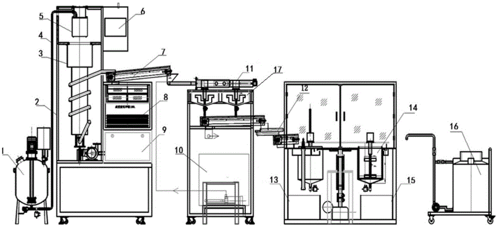 Production system for hollow alginate capsule for cigarette