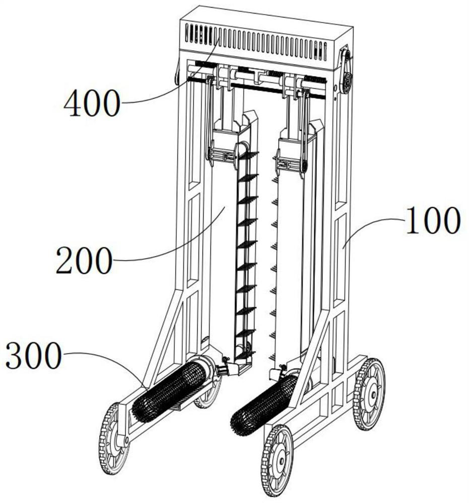 A pre-leaf-picking treatment mechanism for high-protein feed used in large-scale dairy farming