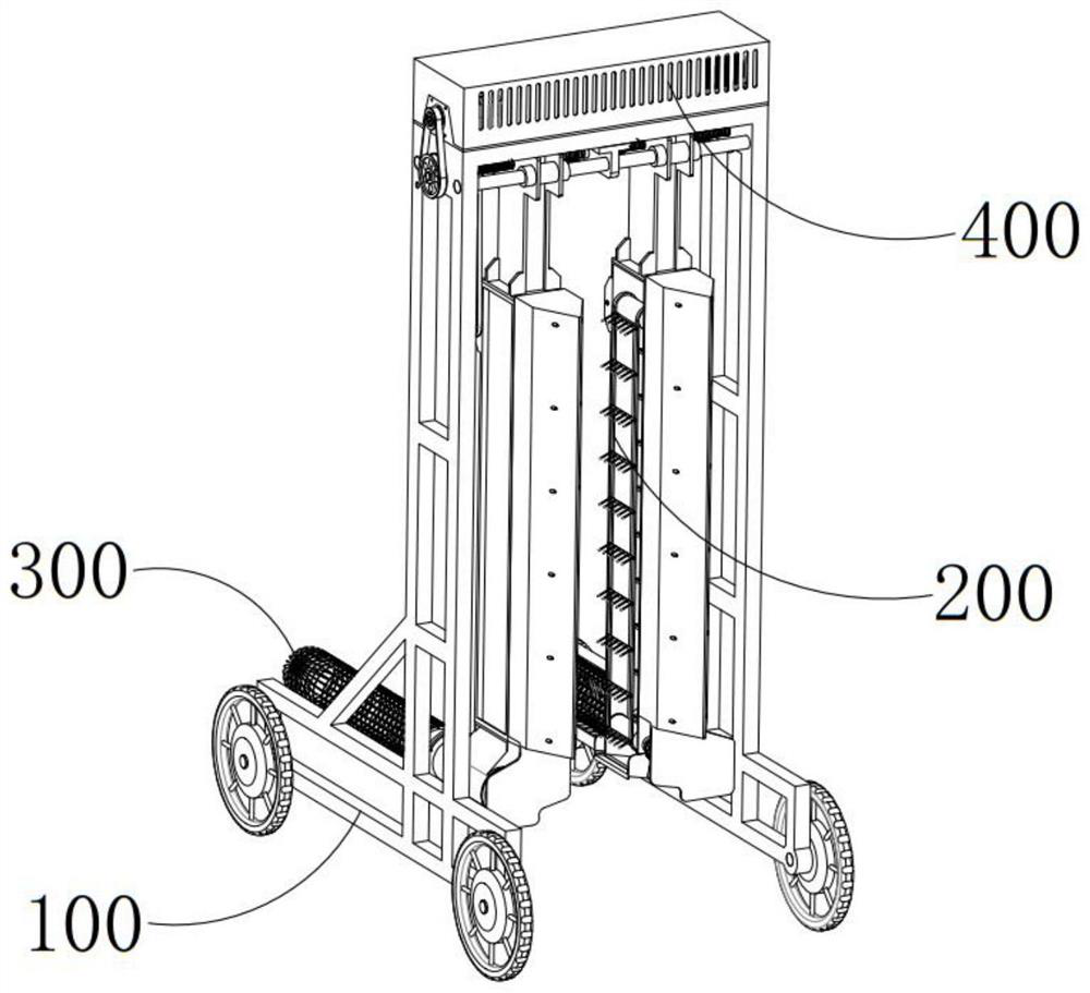 A pre-leaf-picking treatment mechanism for high-protein feed used in large-scale dairy farming