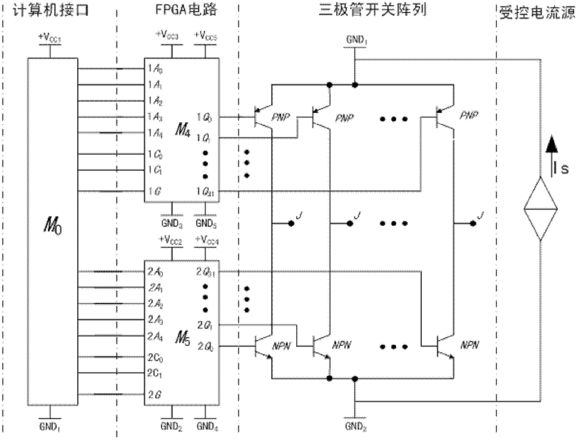 Self-test work method of contact circuit board test system