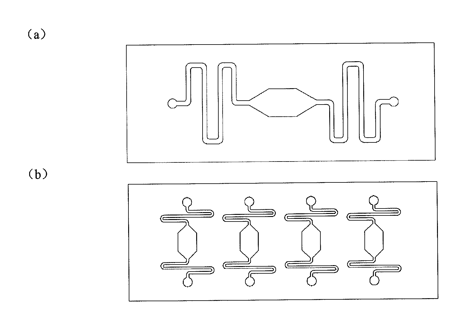 Automatic injection device for microarray chip and automatic injection hybridization microarray chip