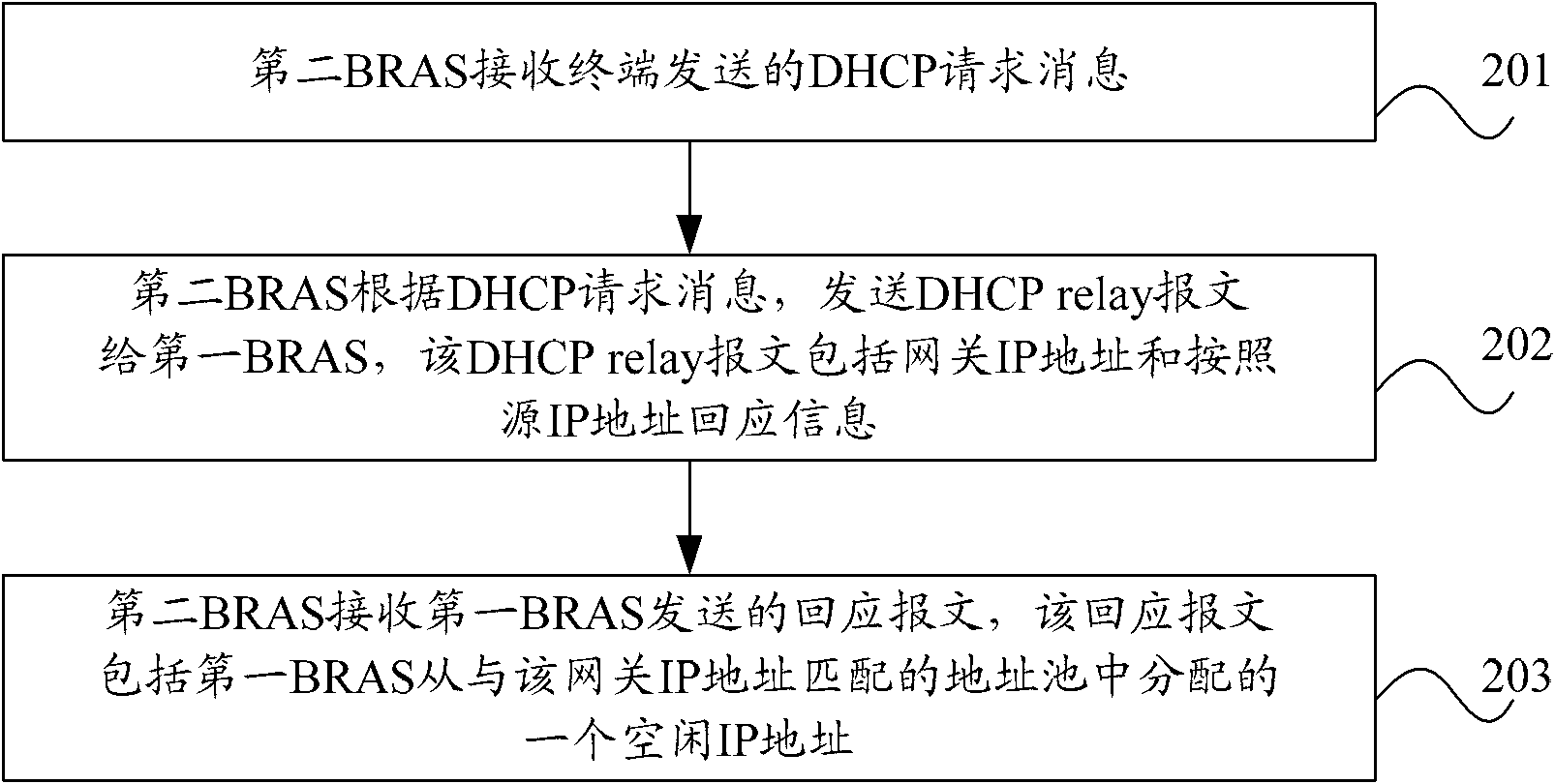 Address allocation processing method, device and system