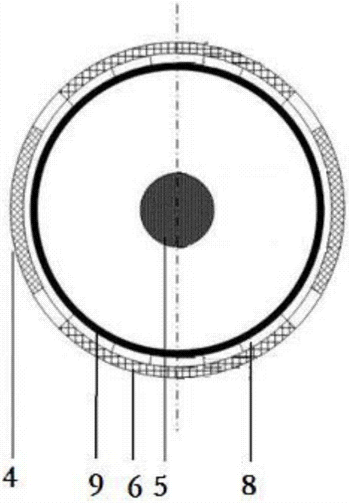 In-situ test apparatus and test method of thermal conductivity of soil and geothermic gradient