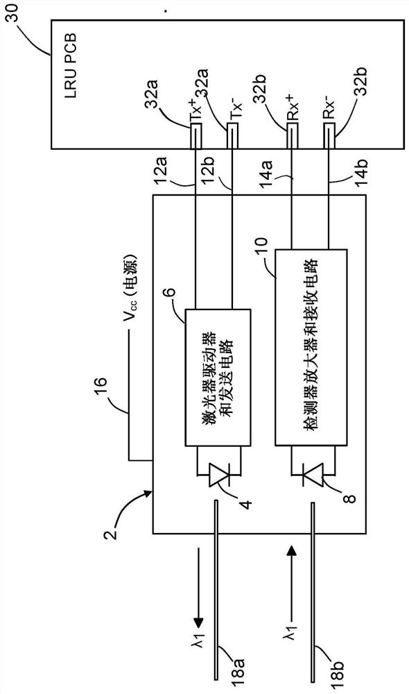 Data transmission system, small form factor pluggable transceiver, and method for modifying same